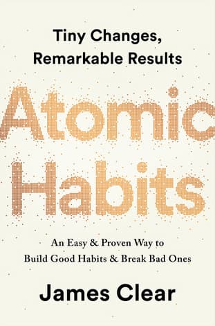 Portada de Atomic Habits, de James Clear